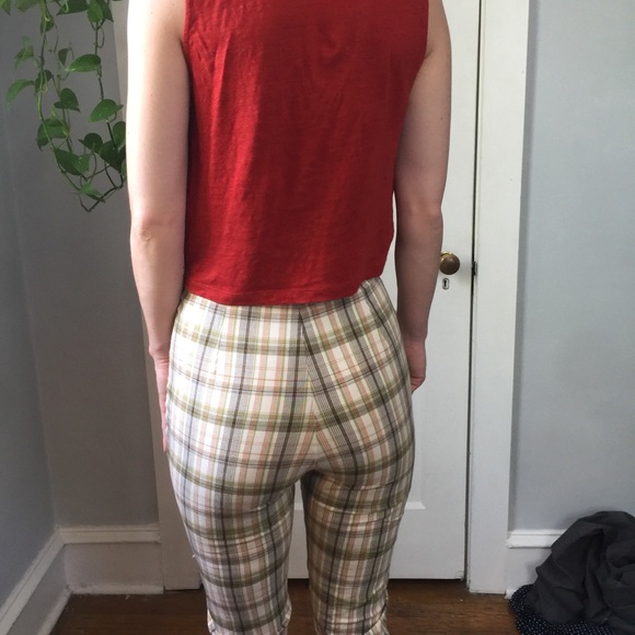 Urban Outfitters Plaid Retro High Waisted Pants - Picture 7 of 8